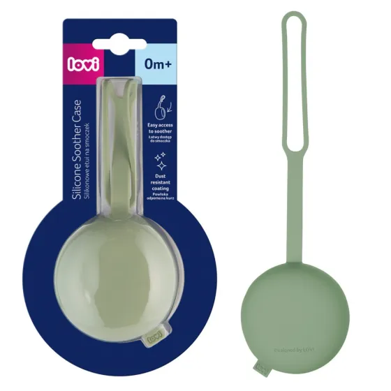 LOVI Silikonowe etui na smoczek uspokajający PISTACHIO