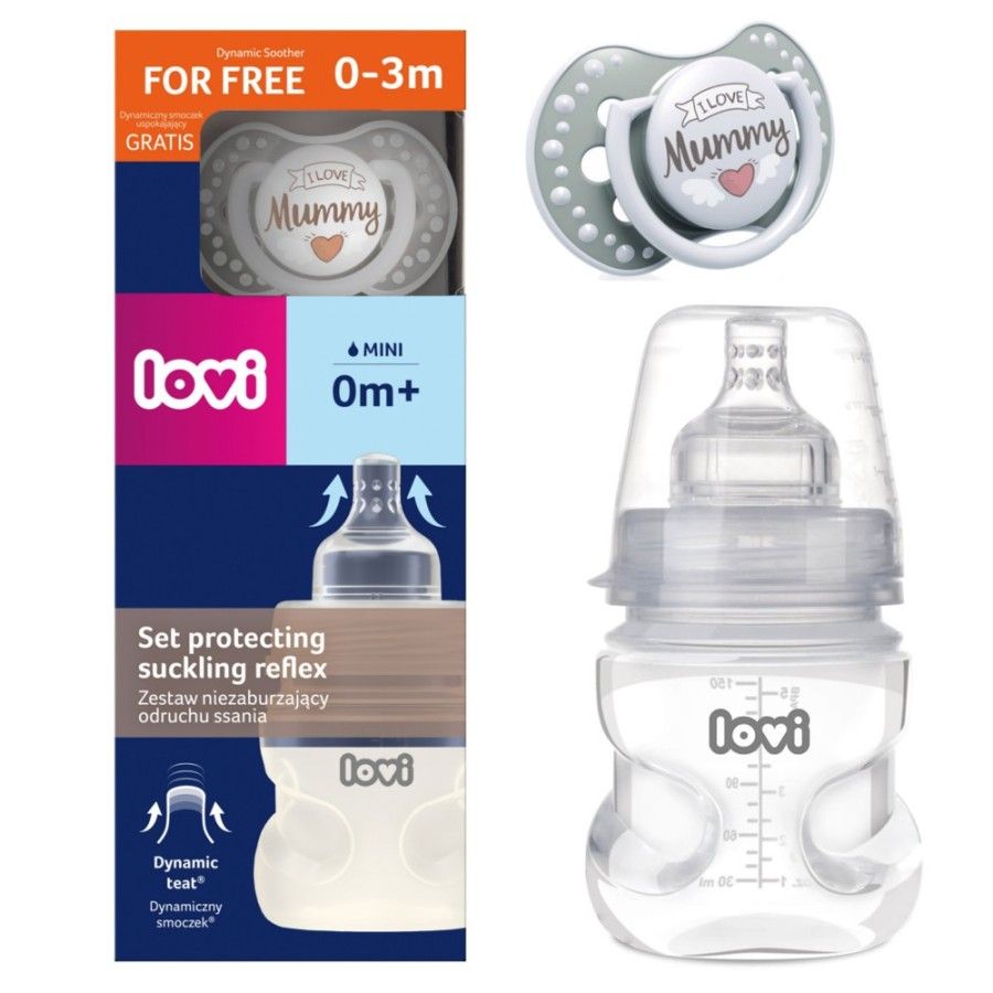 LOVI Anti-kruhová fľaša 150ml + cumlík