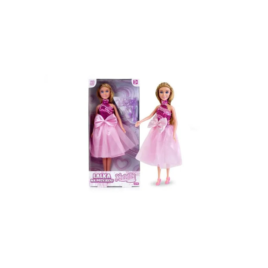 Natalia baba egy rózsaszín ruhában 29cm - 5901811122002