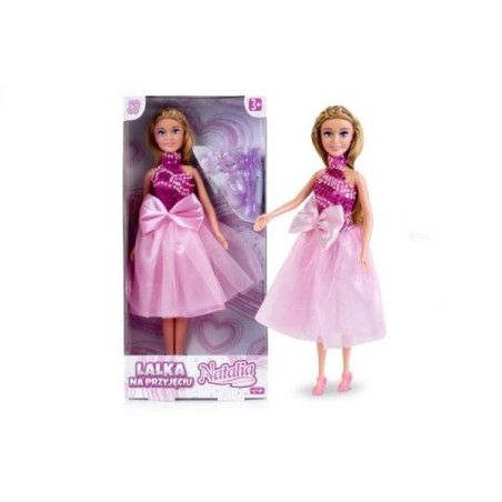 Natalia-pop in een roze jurk 29 cm