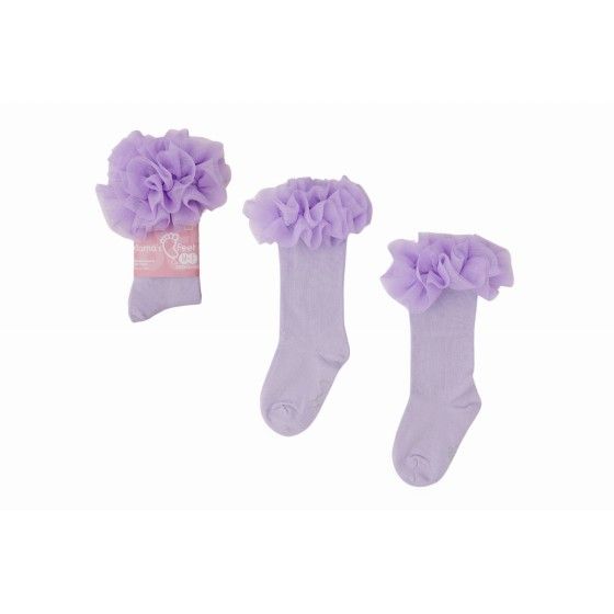 Mama's Feet- tutu fialové, kolenné stojace pre dievča