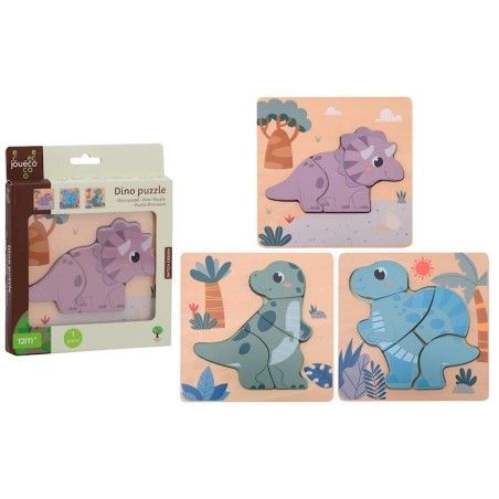 Joueco houten puzzel dino