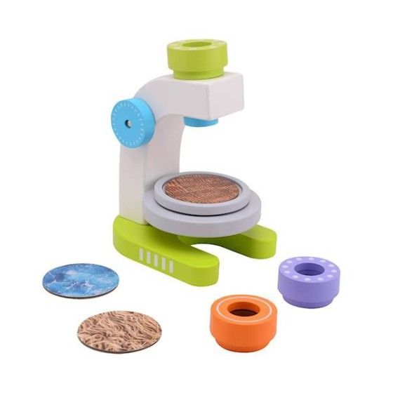 JOUECO Wooden microscope 3 for children