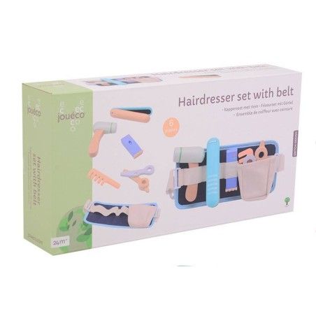 JOUECO Träbälte frisörsuppsättning