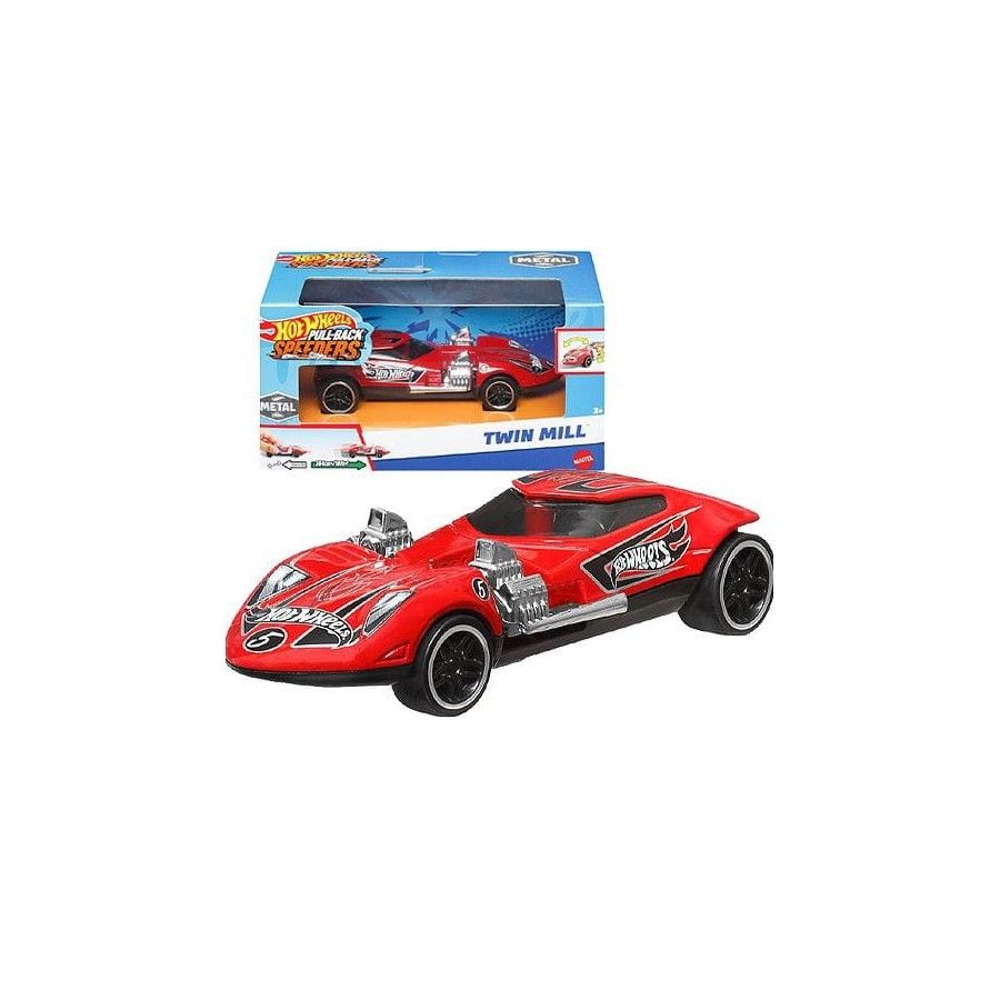 Hot Wheels Samochód z napędem typu pull-back TWIN MILL