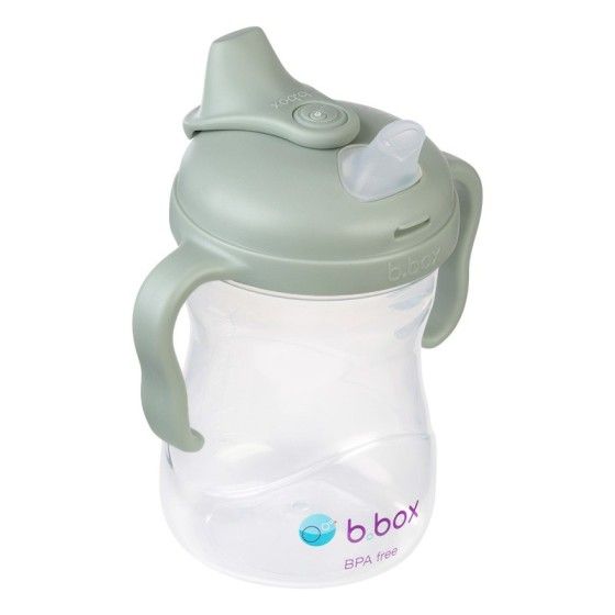 b.box Una taza con una boquilla suave 4m + Salvowy - un no cuchillo para aprender a beber