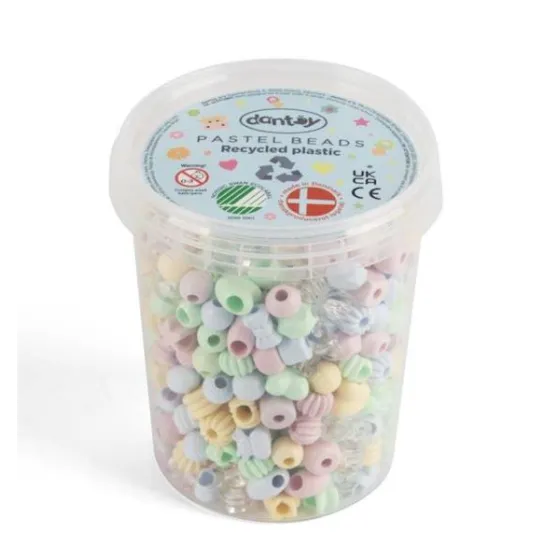 Dantoy Koraliki do nawlekania EKO 520 szt pastel - 5701217059113