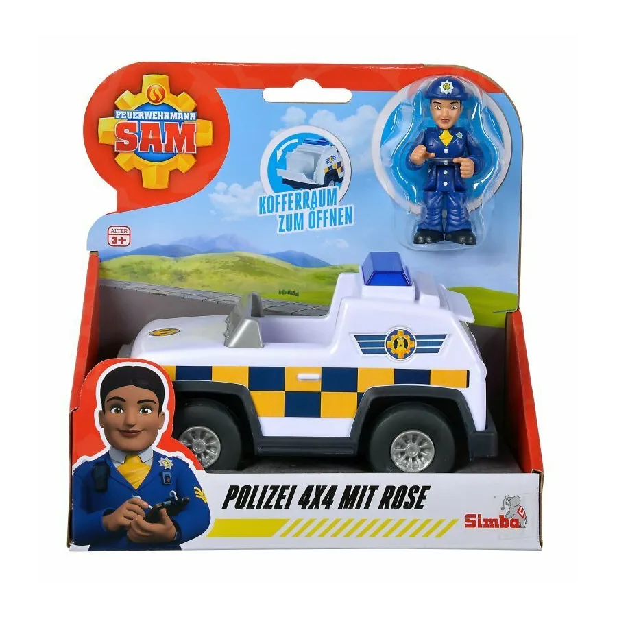 Simba Tűzoltó Sam Rendőrség Jeep 4x4 mini - 4006592074326