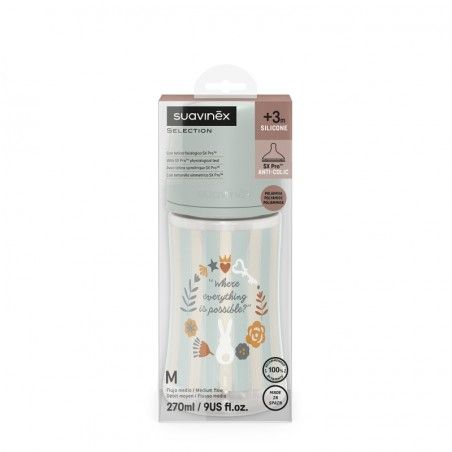 SUAVINEX Bottle SX PRO Middle flow Wonderland 270ml Mint