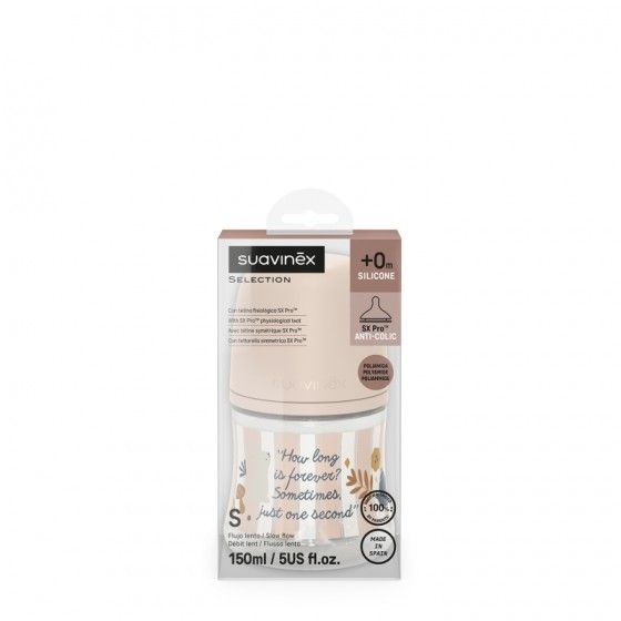 SUAVINEX Flaska sx pro free flow wonderland 150 ml rosa