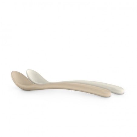 SUAVINEX Cucharas de alimentación Two-Pack Beige y Caramel Wonderland