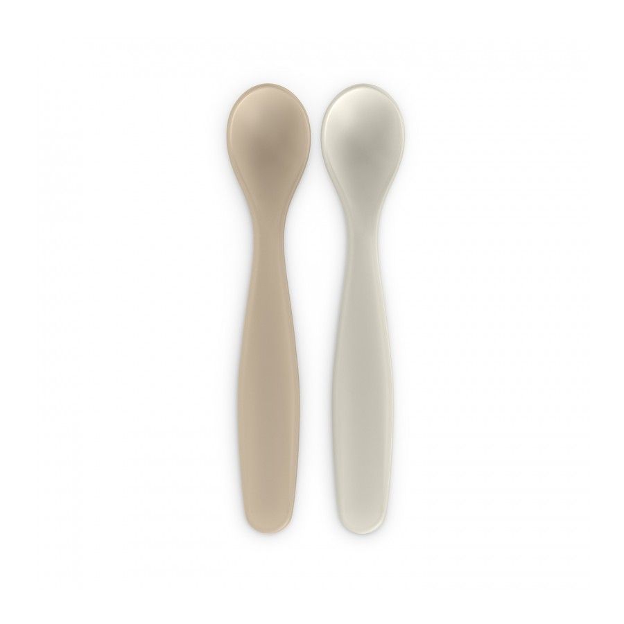 SUAVINEX Fütterung von Teelöffeln Zwei-Pack Beige und Karamell