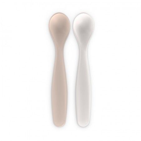 SUAVINEX Fütterung von Teelöffeln Zwei-Pack Beige und Rosa Wunderland