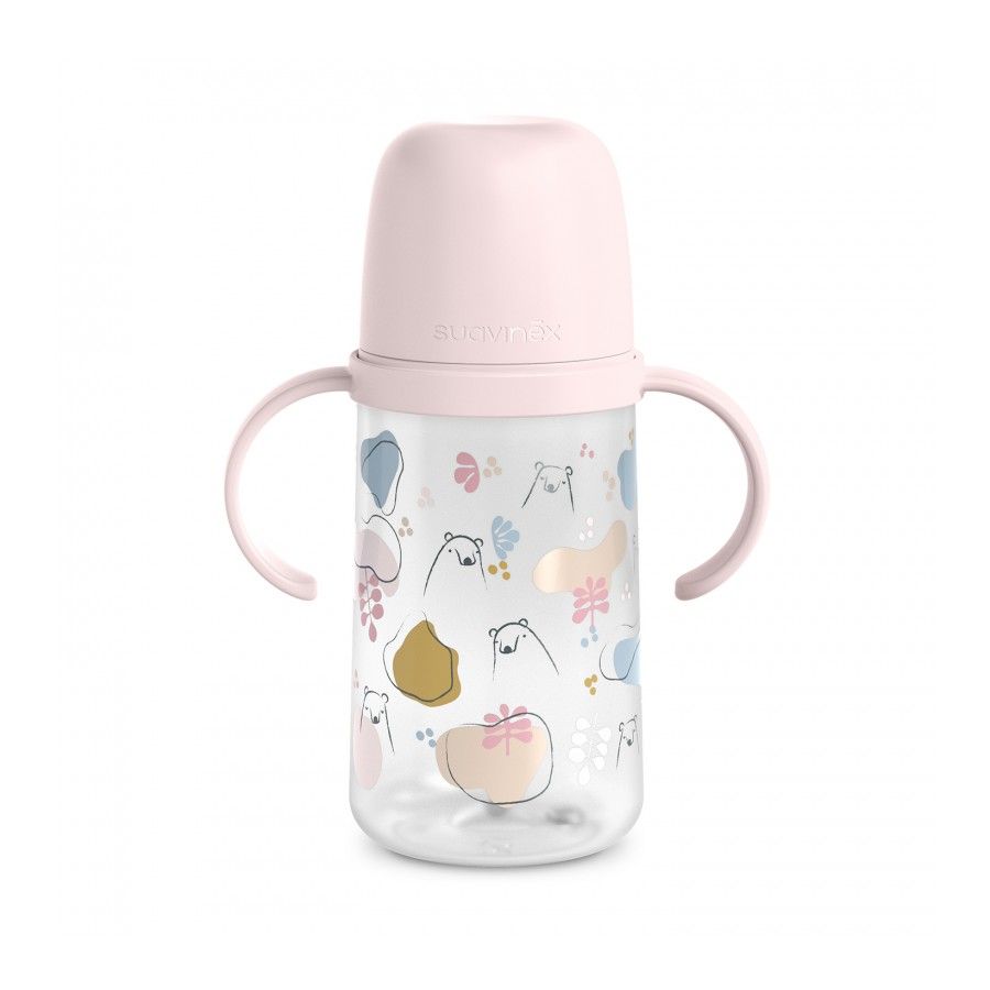 SUAVINEX Second mug with silicone mouthpiece Bears 270ml pink