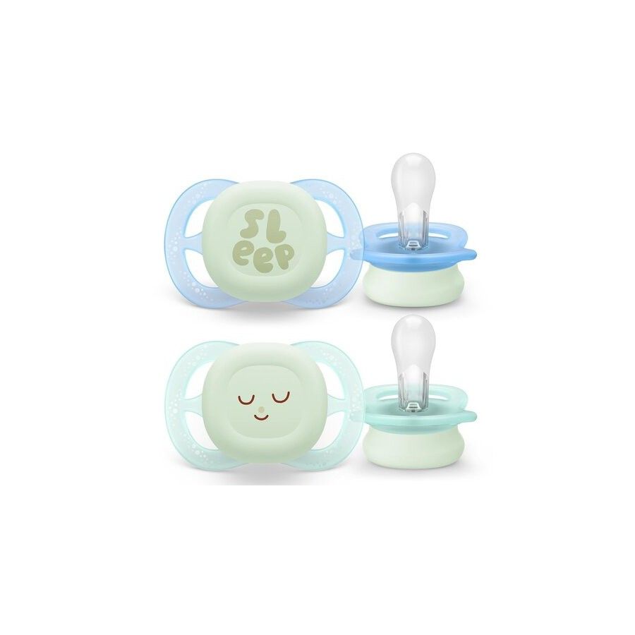 Philips Avent Ultra Start Night Deco Smoczek 0-2 m blue