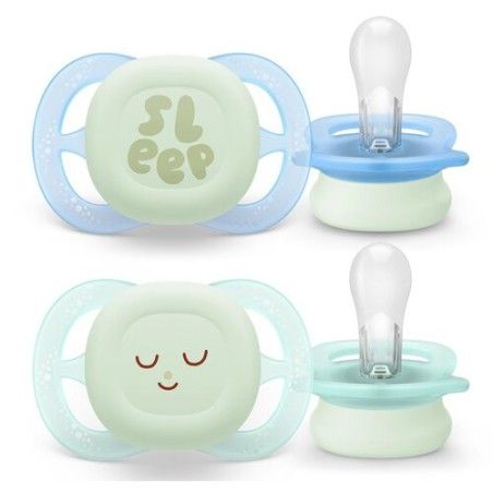 Philips Avent Ultra Start Night Deco Smoczek 0-2 m blue