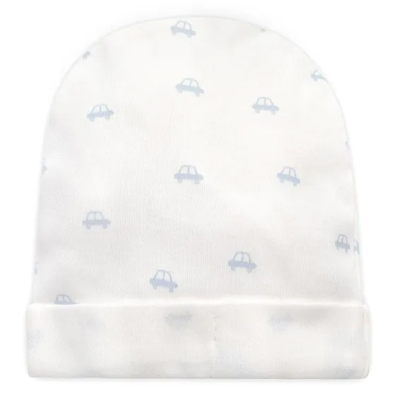 PINOKIO CZAPKA NIEMOWLĘCA LOVELY DAY BABY BLUE ECRU AUTKA 50 -