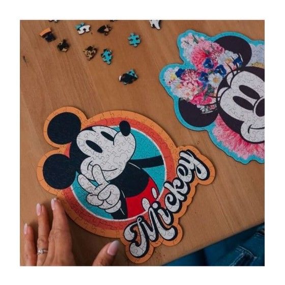 Trefl Puzzle 160 elemek fa kontúr Mickey Mouse -