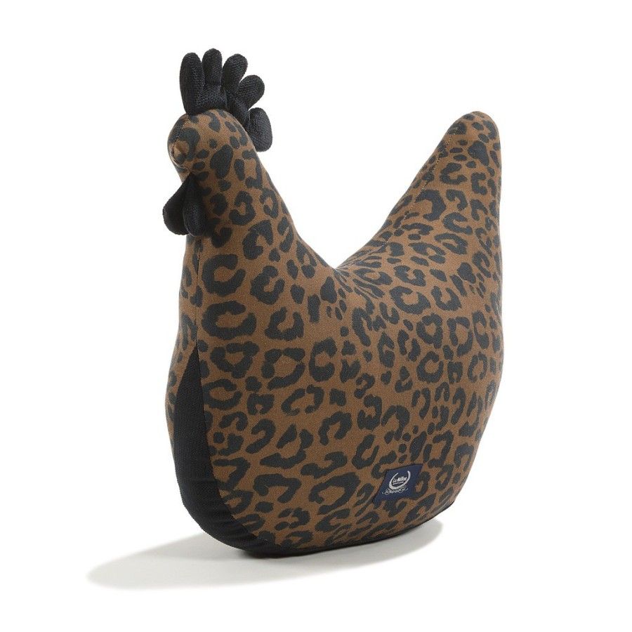 La Millou Vankúš Kura Babička Dany Bambus Leopard Choco