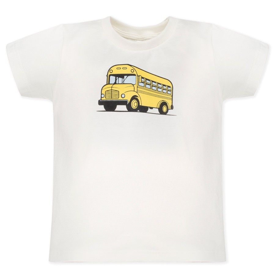 Pinokio T-shirt ecru z autobusem FUN TIME 86