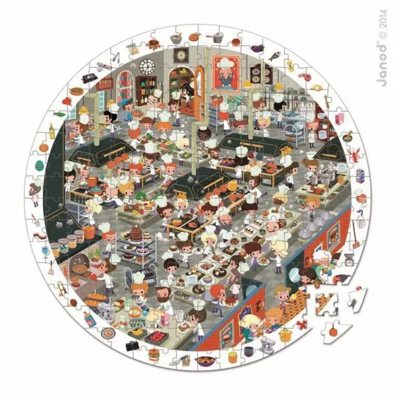 Puzzle obserwacyjne w walizce Restauracja, Janod