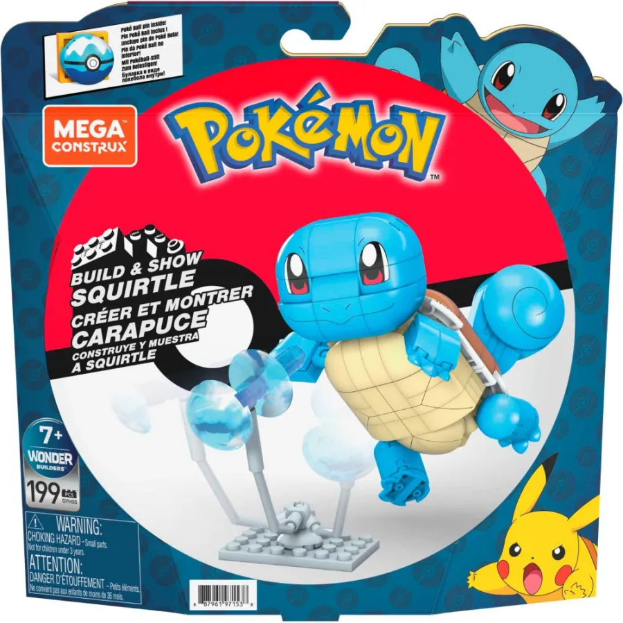 MEGA BLOKS Pokemon Pads Medium Set Gy95 Squirtle Gyh00 -