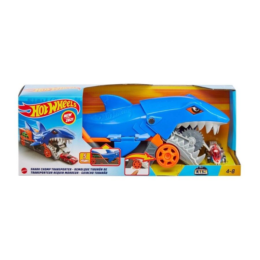 Hot Wheels City Vehicle Shark Transportowiec GVG36 - 887961925197