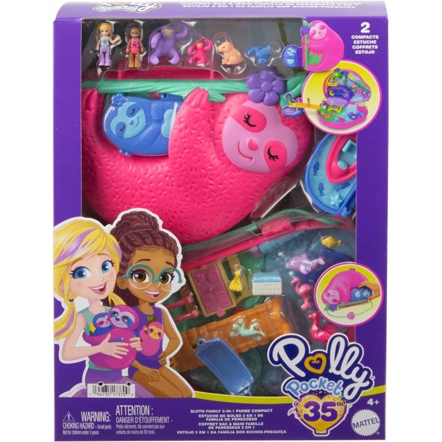 POLLY POCKET Kompakt.torebka Rodz.leniwc.HRD40 - 194735173709