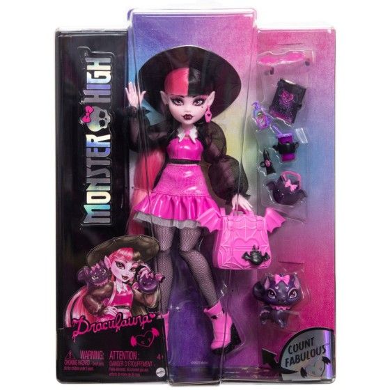 Monster High Draculaura baba podst.hrp64 - 194735183326