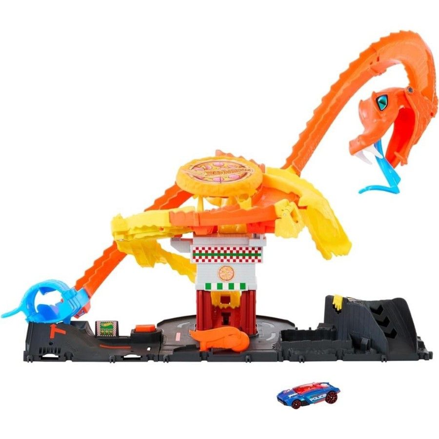 Hot Wheels City Departure Pizza Attack Cobra HTN81 - 194735195121