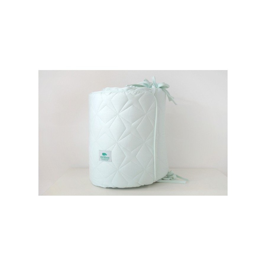 Samiboo - quilted pad Super Star peppermint crib 120x60 cm