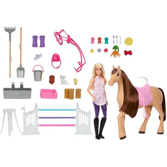 Barbie Pop + Konik + HXJ44 BARN - 194735230976