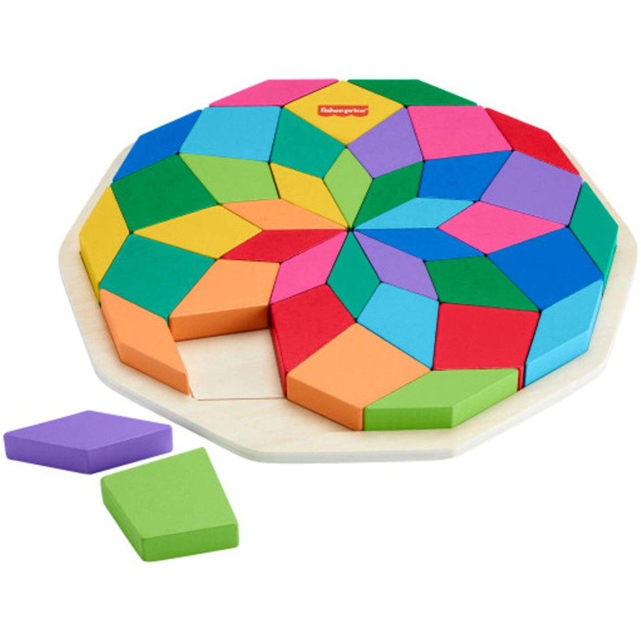 Fisher Price Drevená mandala Puzzle HXT94 - 194735238460
