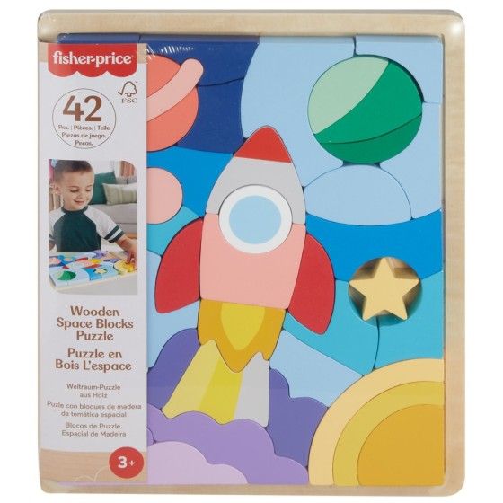Fisher Price Puzzle en bois HXY42 - 194735241750