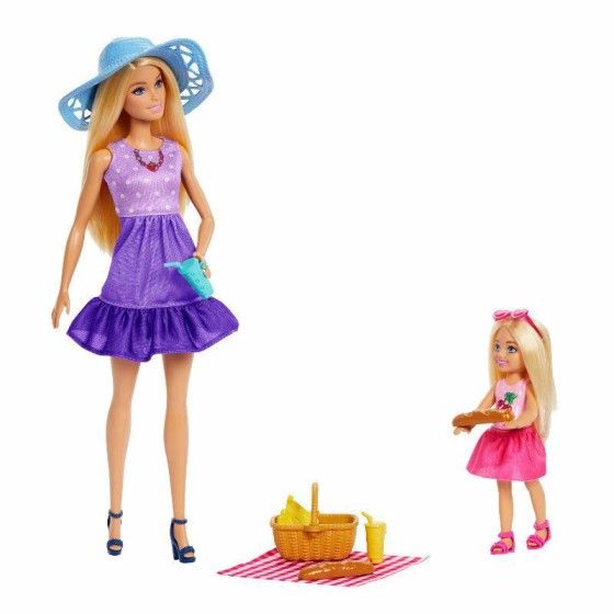Barbie Сестри на ляльковому пікніку встановлено JBF43 - 194735258642