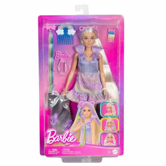 Barbie Zábavné vlasy Blondínka Doll + AKC JCT72 - 194735276141