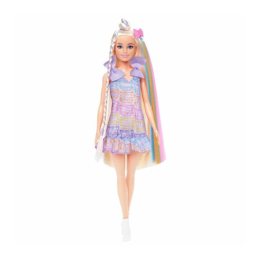 Barbie Zábavné vlasy Blondínka Doll + AKC JCT72 - 194735276141