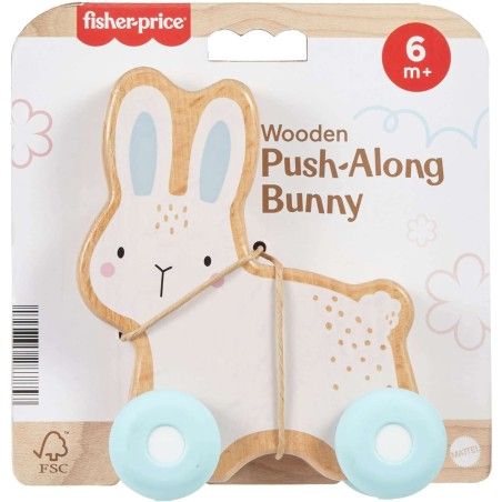 Fisher Price Lapin en bois pour pousser JDM52