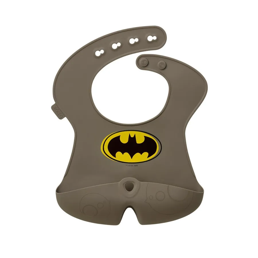 B.box Batman b.box Bib egy nyitott zsebével -