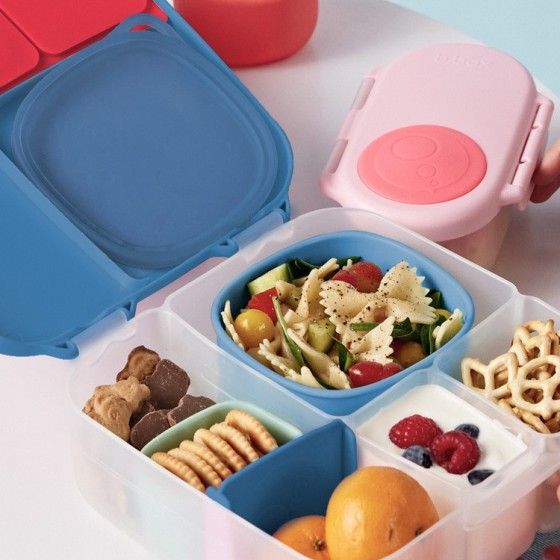 B.box Contenedor de silicona con tapa para el almuerzo Océano -