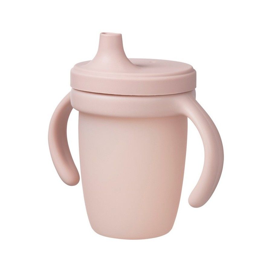 B.box Taza de silicona con boquilla, rosa - 9353965008453