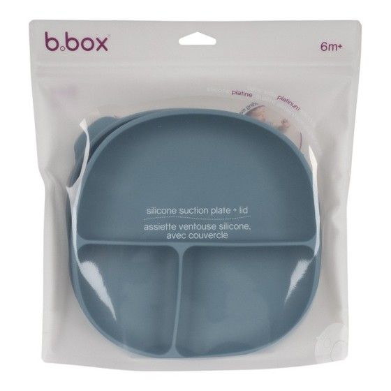 B.box Talerzyk z przykrywką, błękitny - 9353965008392