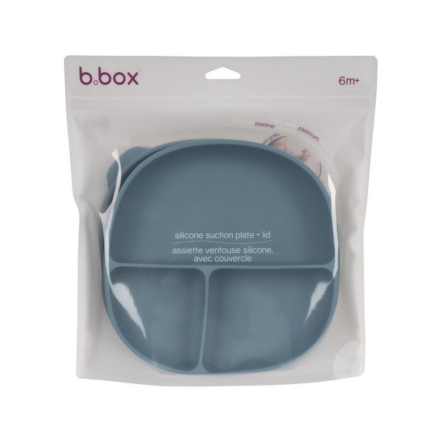 B.box Blå tallrik med lock - 9353965008392