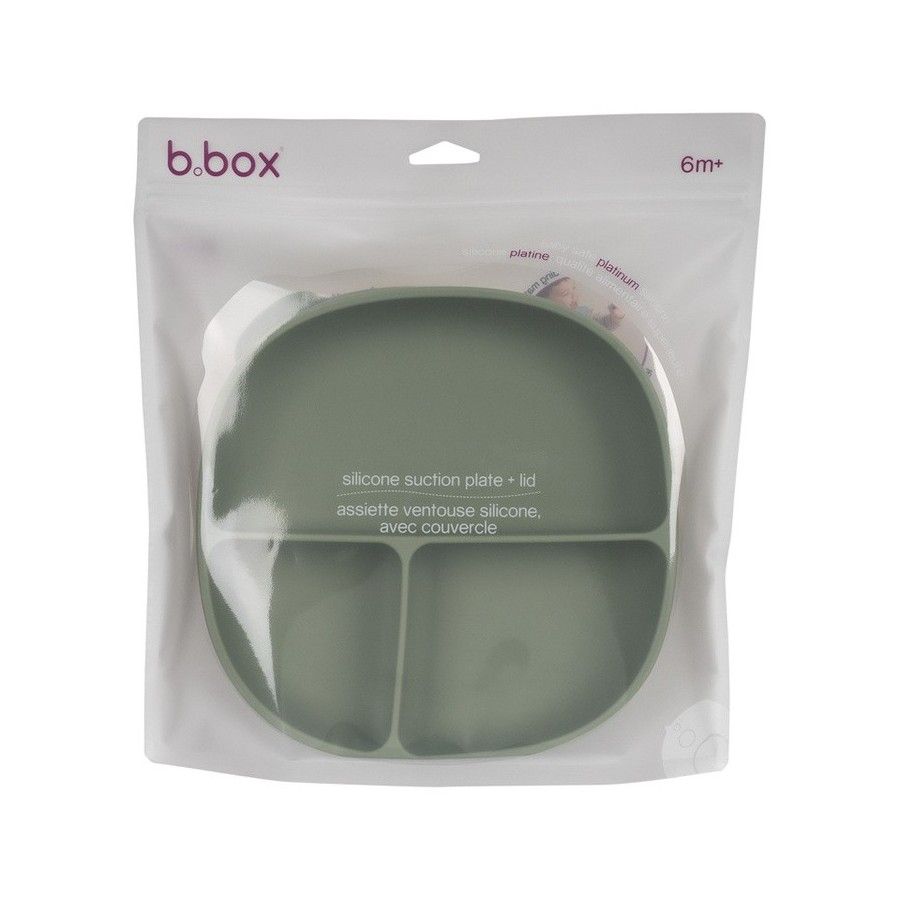 B.box Un piatto con coperchio, salvia - 9353965008408