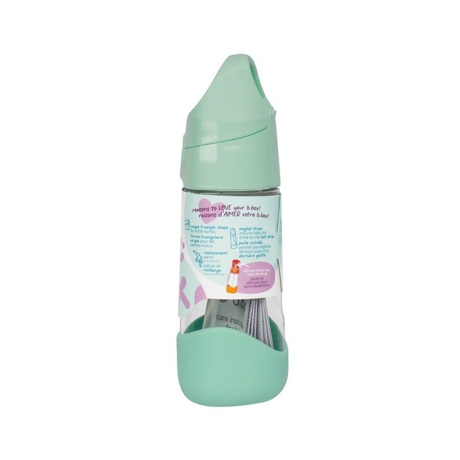 B.box Tritanowa бутэлька з саломай 450 мл, Spearmint -
