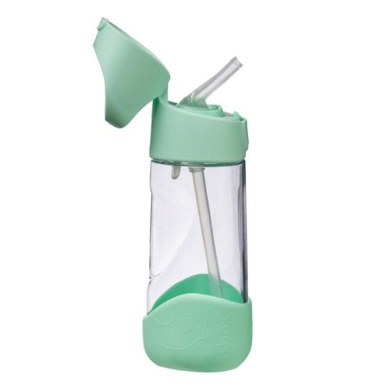 B.box Tritanowa-Flasche mit einem Strohhalm 450 ml, Speerminte -