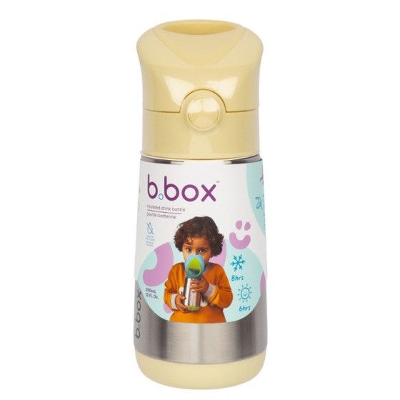 B.box Botella de agua térmica 350 ml, Twist de limón - 9353965008798