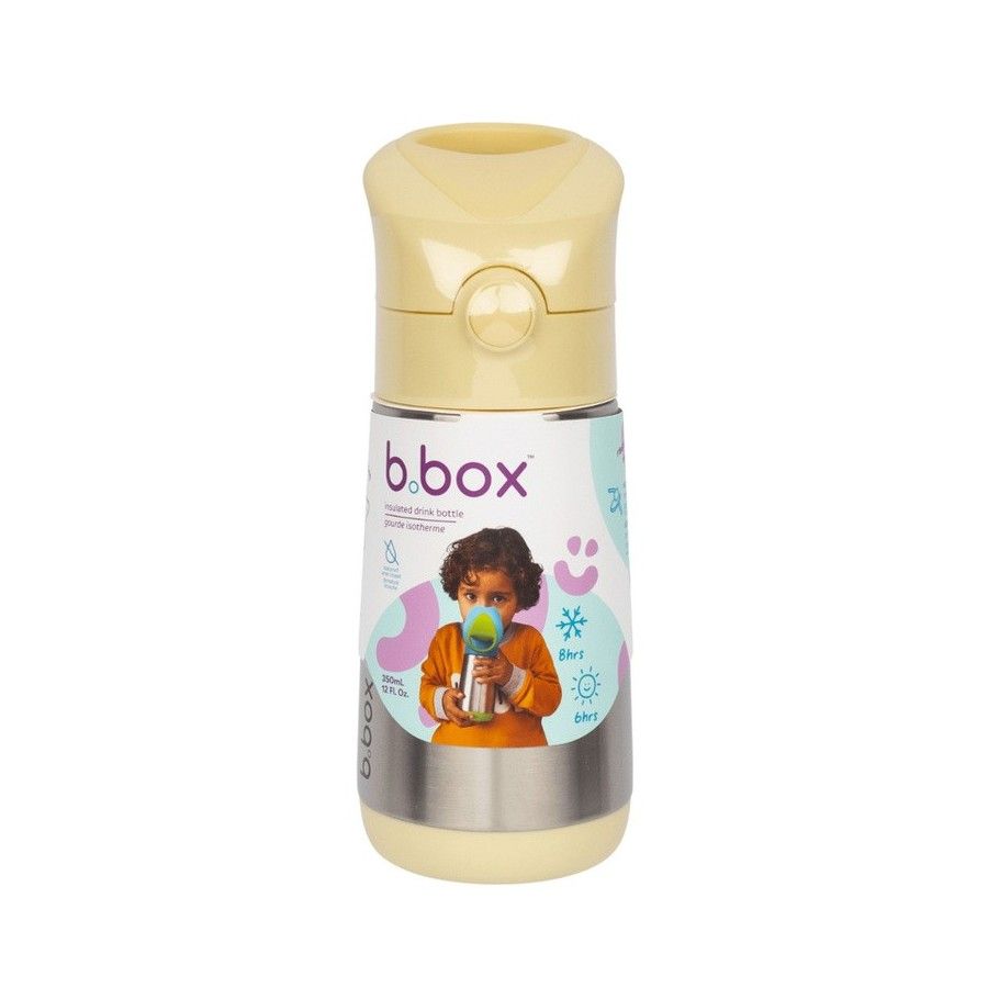 B.box Termisk vattenflaska 350 ml, Citron Twist - 9353965008798