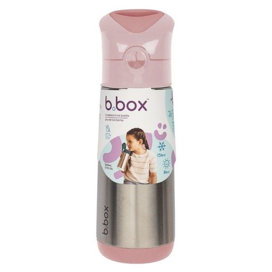 B.box Bouteille d'eau thermique 500 ml, buancement de blush - 9353965008750