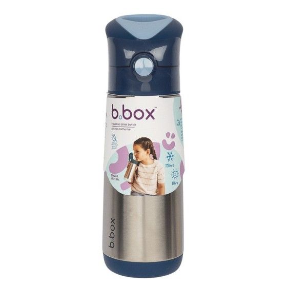 B.box Botella de agua térmica 500 ml, medianoche - 9353965008767